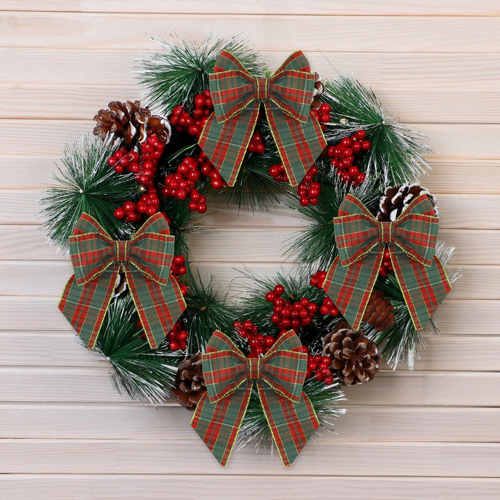 Christmas Gingham Plaid Checkered Ribbon 1.5 Inch Red