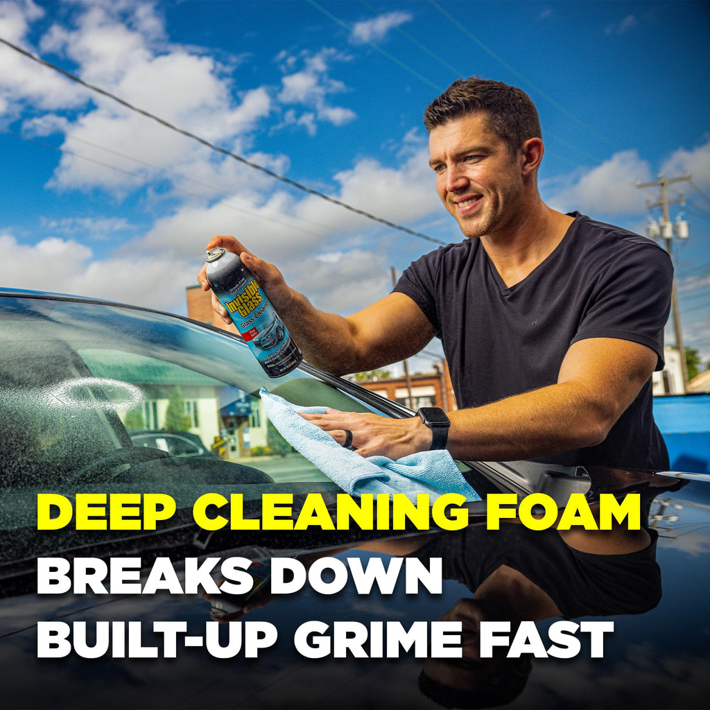Auto Glass Cleaner Foaming Spray, 19 oz, 91164 (Pack of 2)