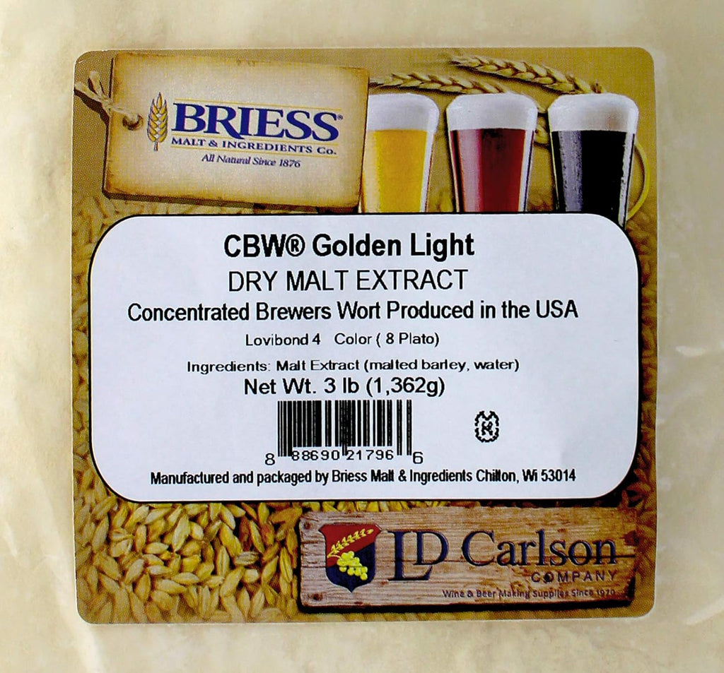 1E-HKKA-3YTM Light Dry Malt Extract 3lbs for Home Brewing,Beige