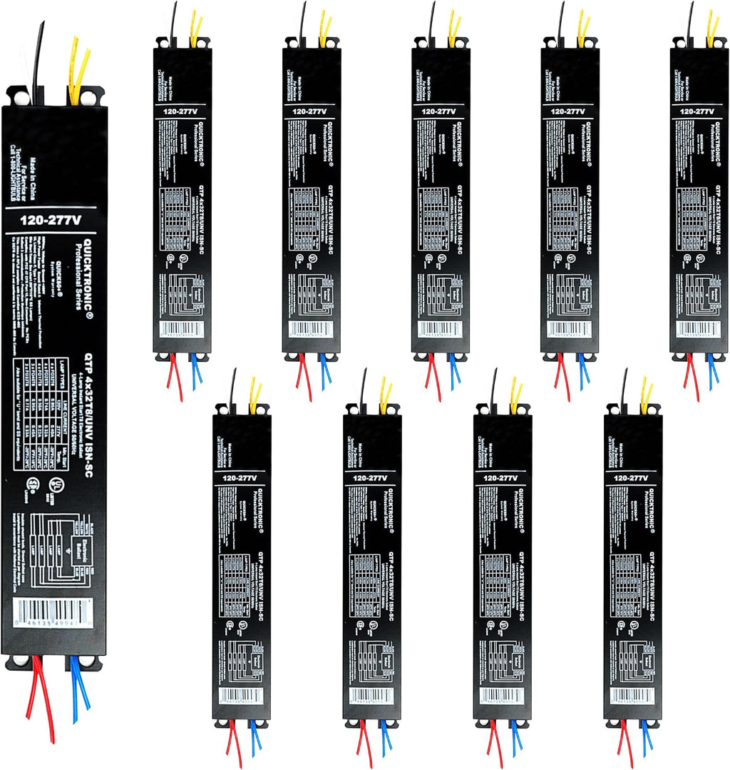 OHLECTRIC 10 Pack Replacement Ballast for T8 4 Lamp 32W 120-277V