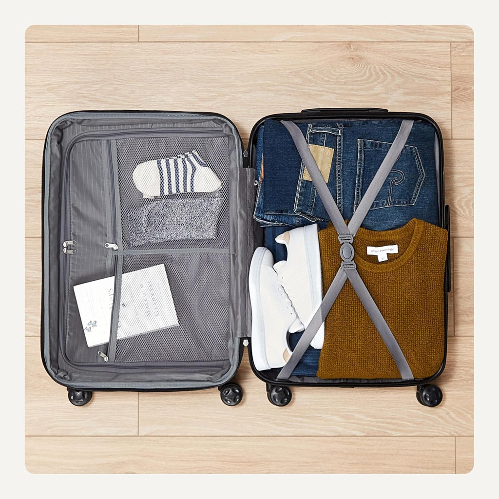 21" Hardside Carry-On Luggage with Expandable Space, Scratch-Resistant Surface, Telescoping Handle, Four
