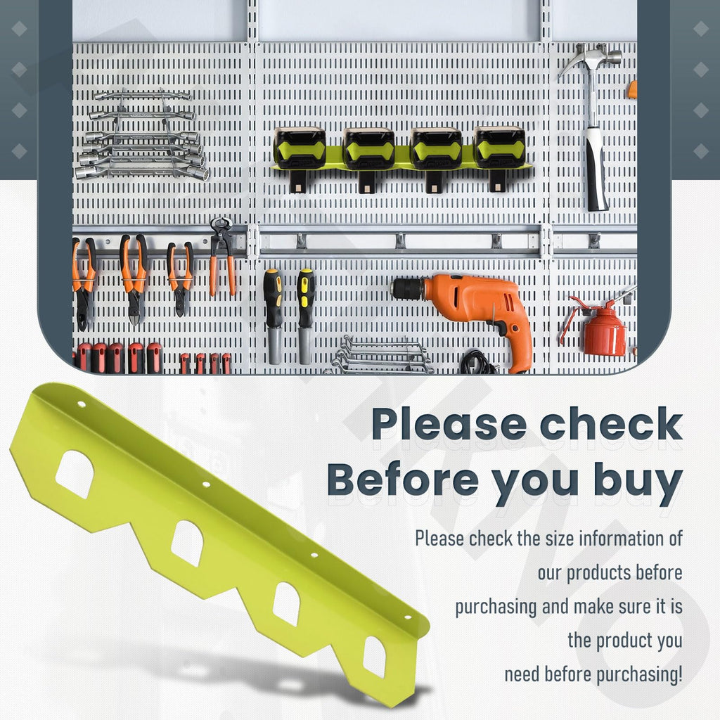 AMTHKNO 2 Pcs Upgrade Aluminum Alloy Battery Holder 4 Slot Mounting Organizer Compatible with RYOBI 18V NiCAD NiMH Lithium-Ion ONE+ Battery (Fruit Green)