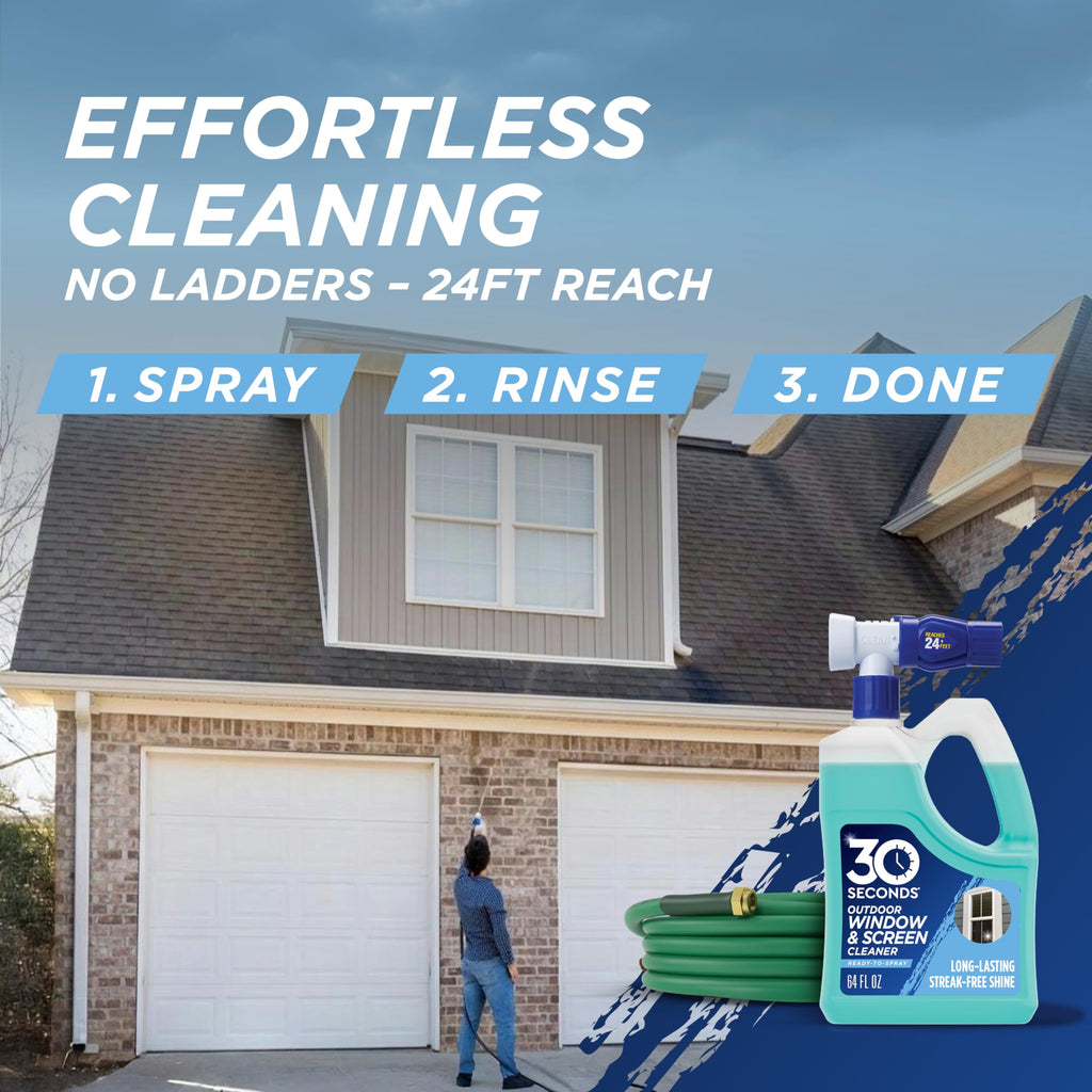Outdoor Window Cleaner for Hose, Hose End Spray, 2 Pack