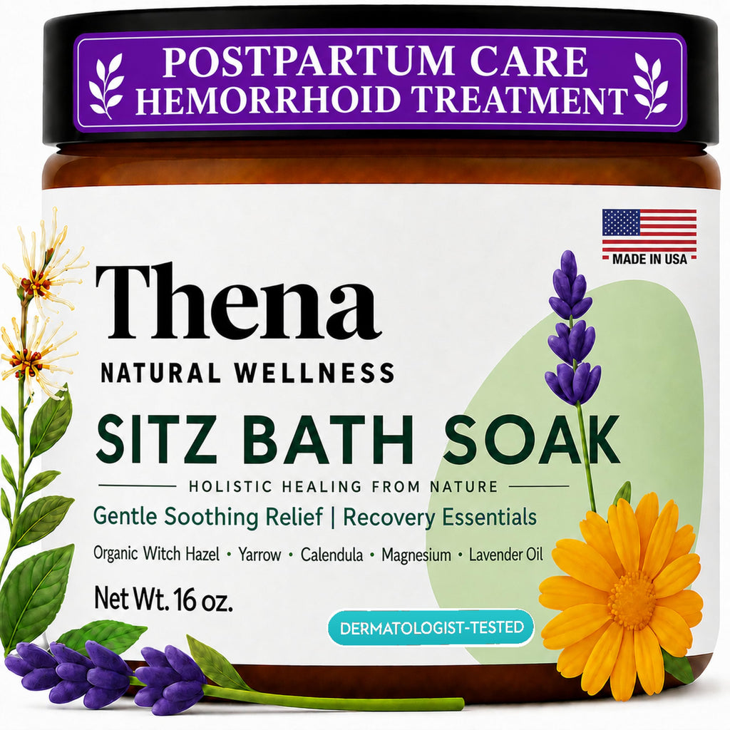 Best Organic Sitz Bath Soak Postpartum Care and Post Partum Essentials, Natural Hemorrhoid Treatment for Women & Moms