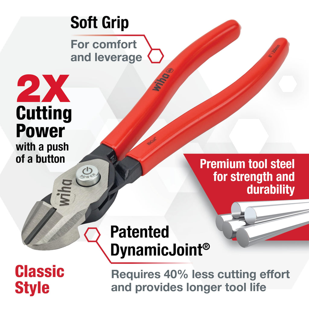 Wiha 32636 Classic Grip BiCut Compound Cutters 8"