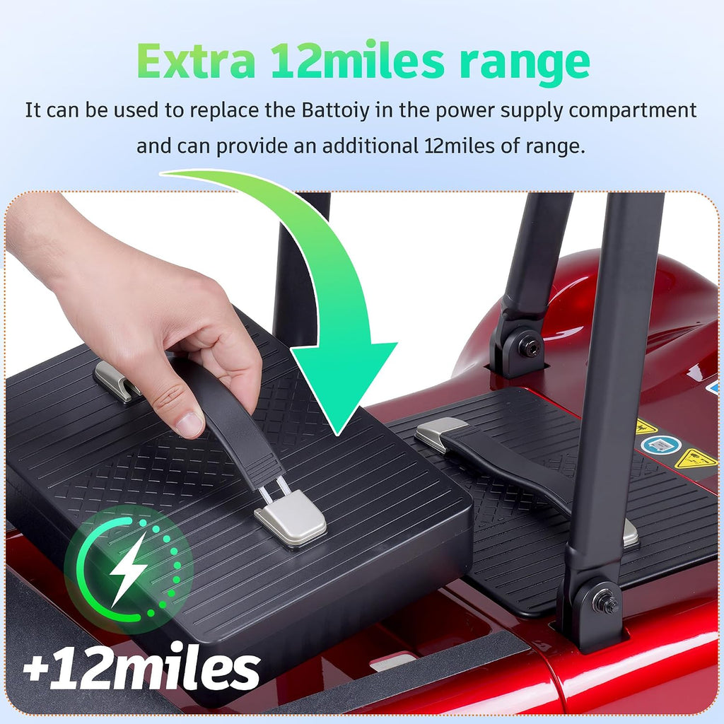 Spare Lithium Battery 24.8V 12AH for YL-985 Mobility Scooters