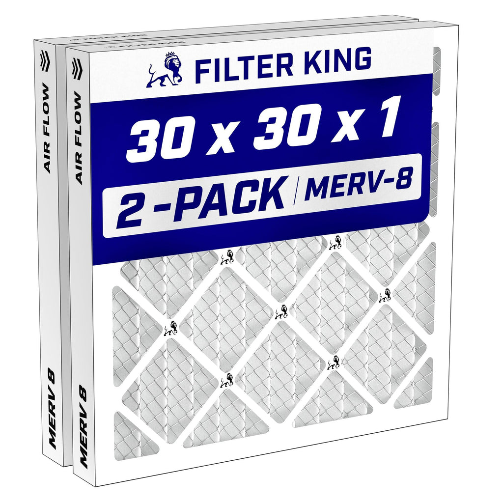 30x30x1 Air Filter MERV 8, AC Furnace Filters (2-Pack)