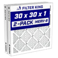 30x30x1 Air Filter MERV 8, AC Furnace Filters (2-Pack)