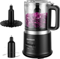 Food Chopper, 4 Cup Mini and Fast Food Processor, Electric Meat Grinder with 2 Speed, 4 Stainless Steel Blades, and