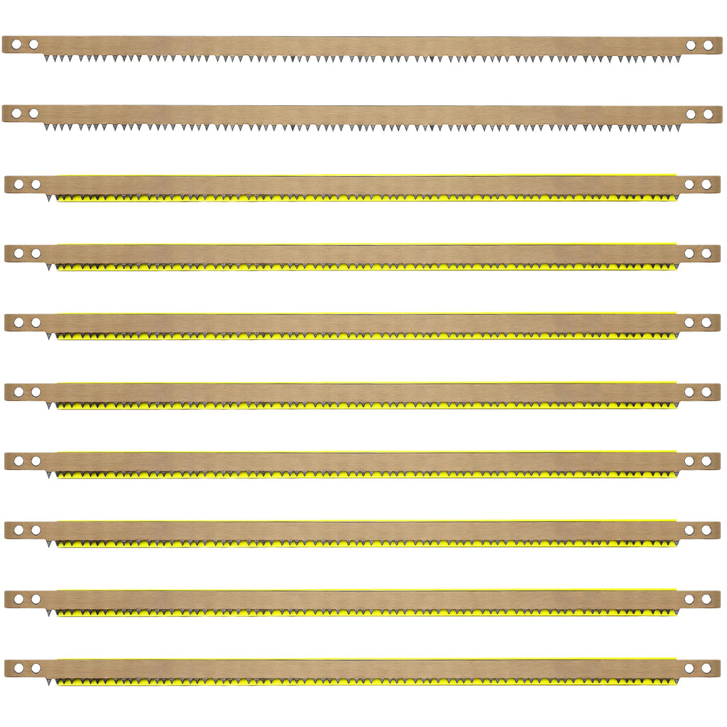 10 Pack Bow Saw Blade 21 Inch Replacement,Fits Any 21" Bow Saw for Tree Cutting,Special for Dry Wood Super-Hard Alloy Steel
