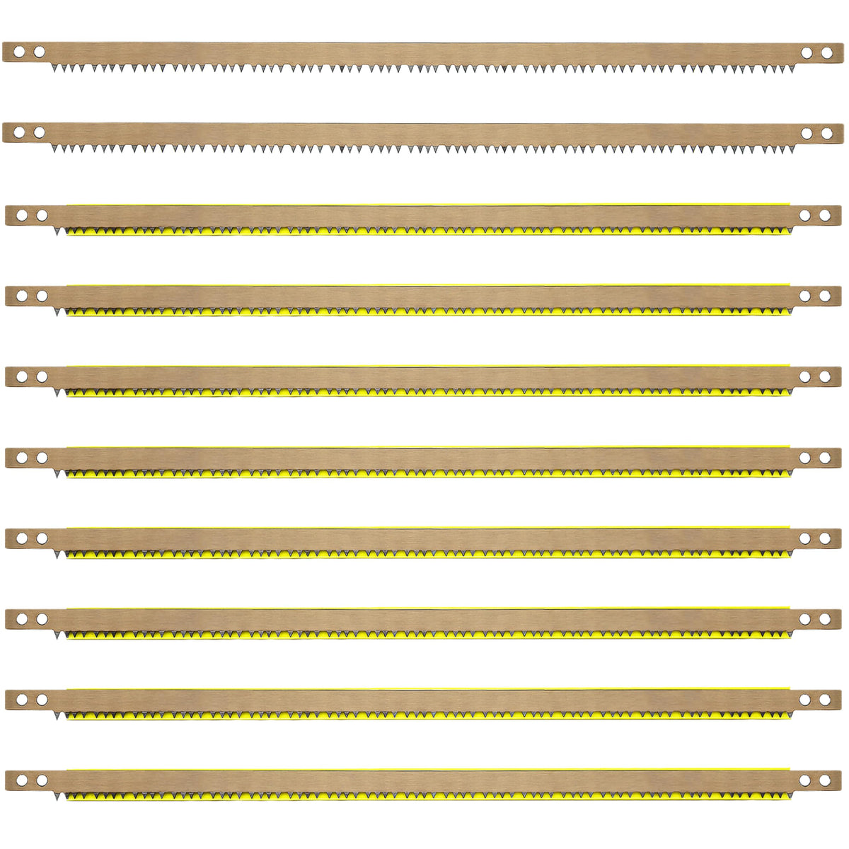 10 Pack Bow Saw Blade 21 Inch Replacement,Fits Any 21" Bow Saw for Tree Cutting,Special for Dry Wood Super-Hard Alloy Steel