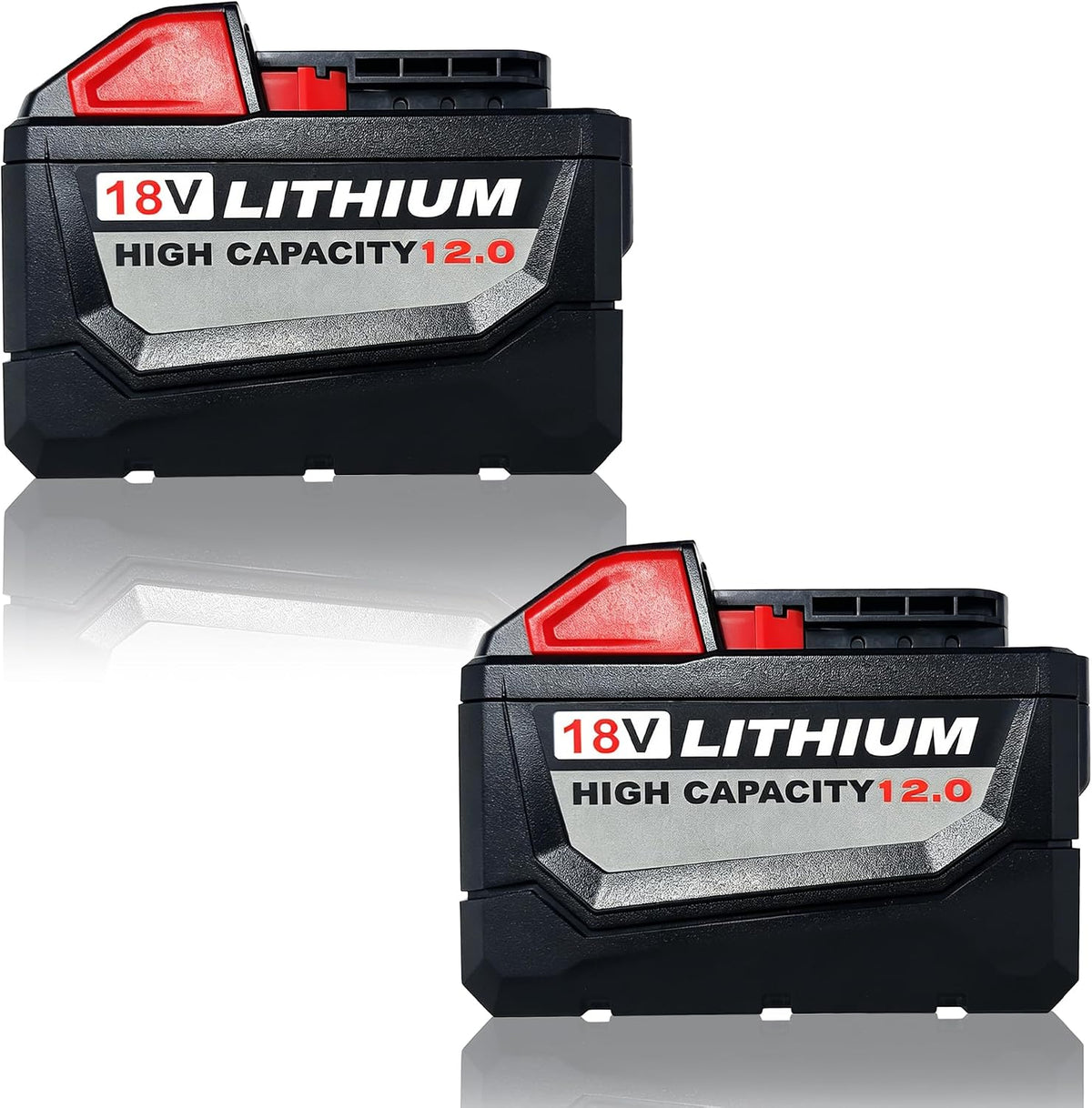 2Pack 12.0Ah M18 Replacement Battery for Milwaukee 18V Tools