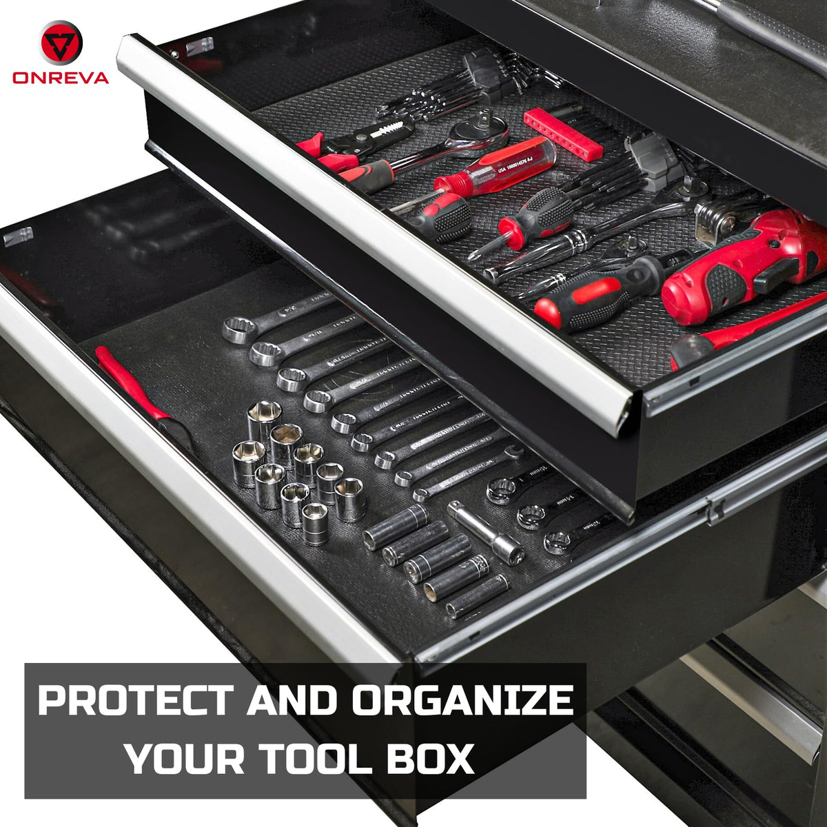 Tool Box Liner 22" Wide x 20 Ft, 1/8" Thick Heavy Duty Toolbox Drawer Liners for Tool Chest Cabinet Workbench &