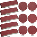 Blulu 22 Pieces 4 x 36 In Sanding Belts and 6 In Self-Adhesive Discs Set