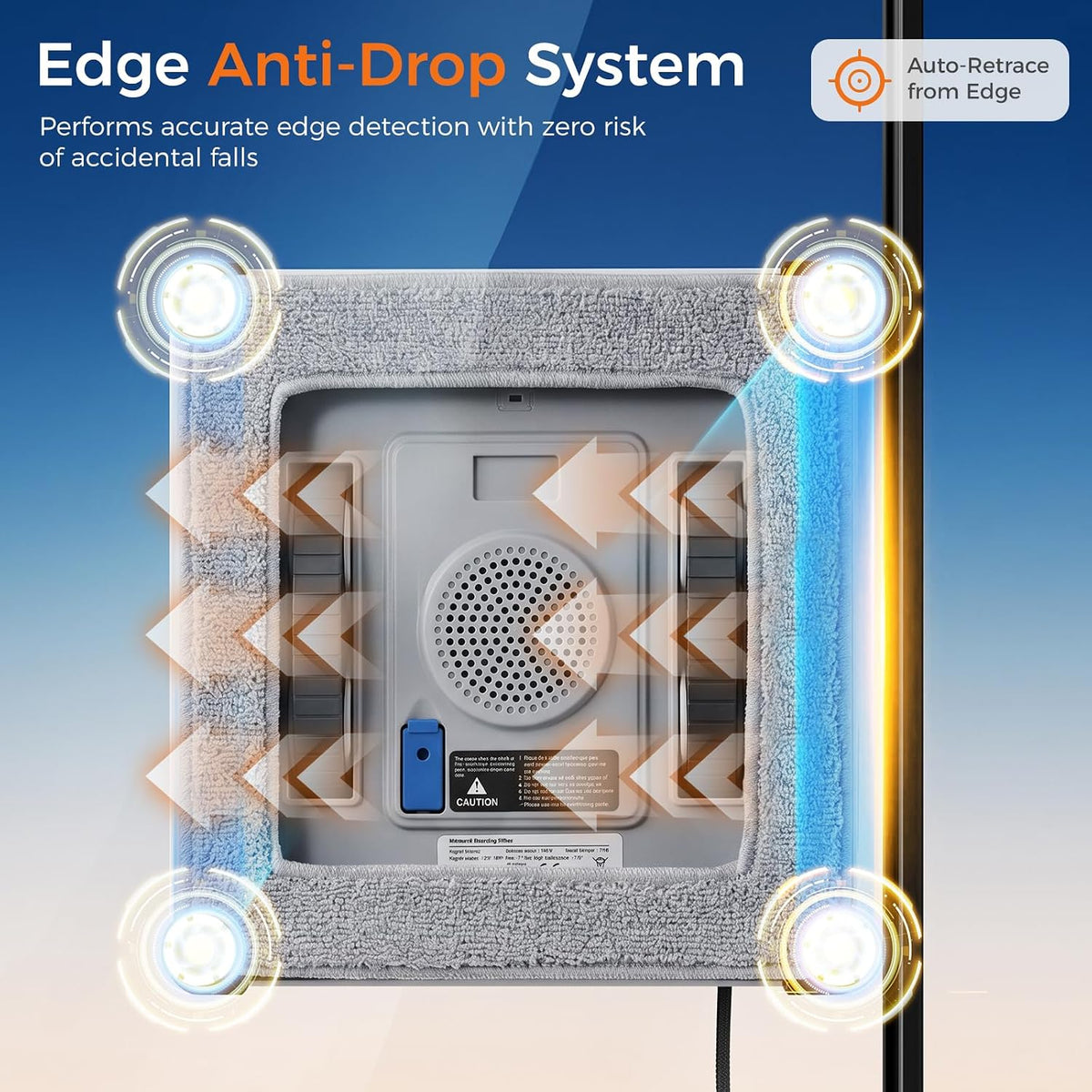 Automatic Window Cleaning Robot 3500Pa with APP and Remote Control