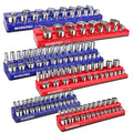 Magnetic Socket Organizer Set, 6-Piece Metric SAE Socket Holder Set