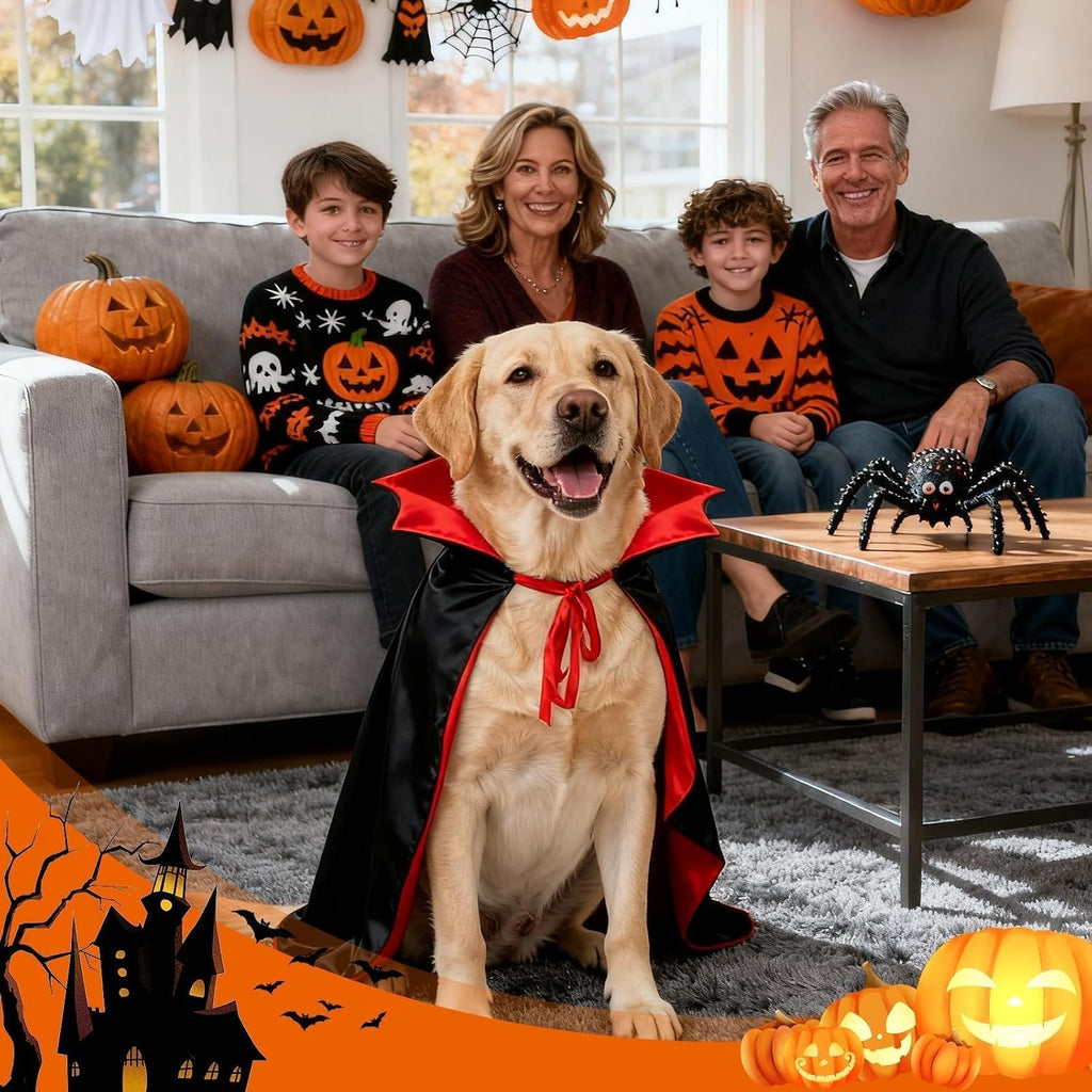 Dog Costumes - Dog Halloween Costumes Vampire Cloak