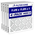11.25x11.25x1 Air Filter MERV 8, AC Furnace Filters (4-Pack)