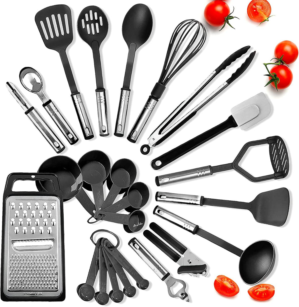 Nonstick Baking Sheet Set, 39-Piece Baking Pans Set with Silicone Handles, Carbon Steel Cookie Sheets for Baking