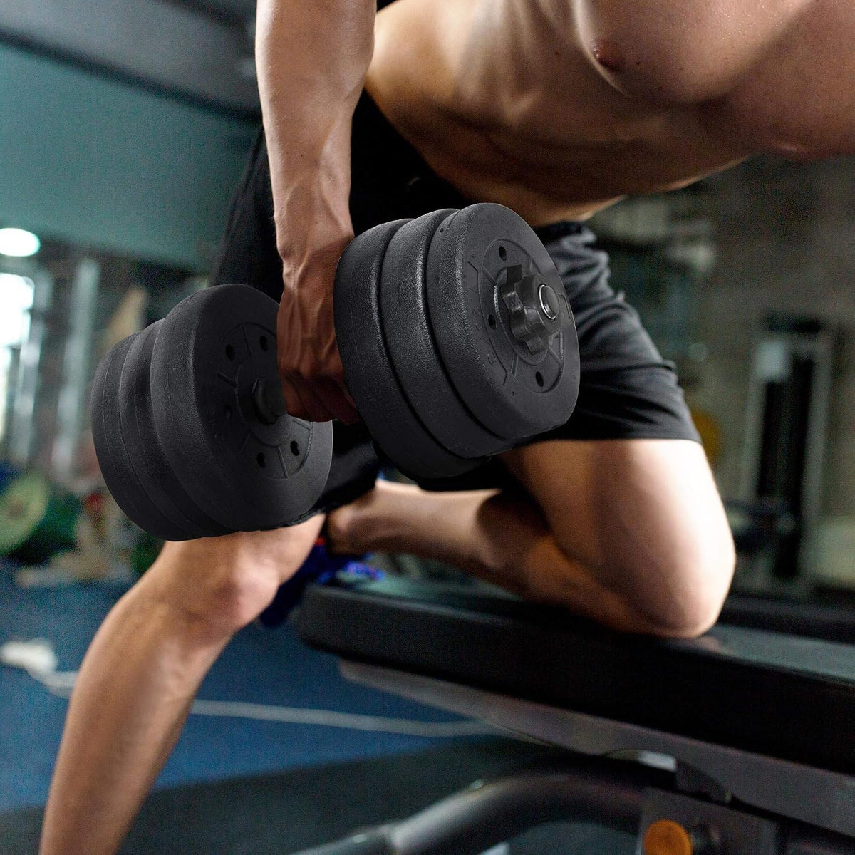 Adjustable Dumbbell Sets Free Weights for Women Men Beginner Dumbbells Changeable Home Gym Apartment Exercise &