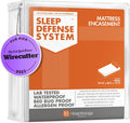 Mattress Encasement - Zippered Bed Bug Dust Mite Proof Hypoallergenic - Sleep Defense System - King - Waterproof