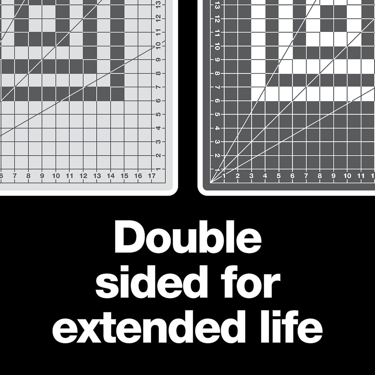 24" x 36" Self Healing Cutting Mat, Extra Large Double-Sided Grid | Quilting, Sewing & Craft Cutting Board, with 30