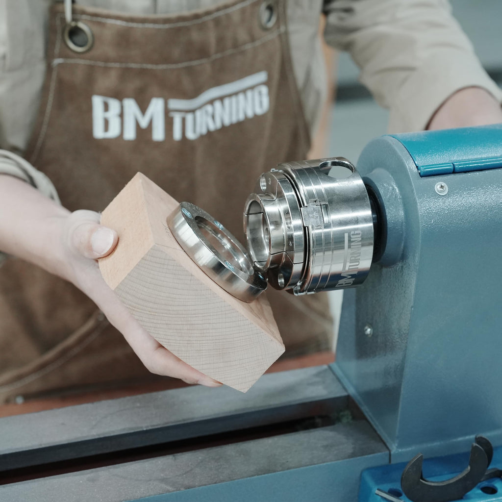 BMTURNING 2" 50mm Faceplate Ring for Woodturning Lathe Chucks, allows the workpiece to be securely clamped by the chuck's dovetail jaws,Compatible with Super NOVA 2, G3.