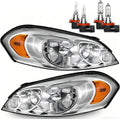 Headlights with High/Low Beam Bulbs for 2006-2013 Chevy Impala