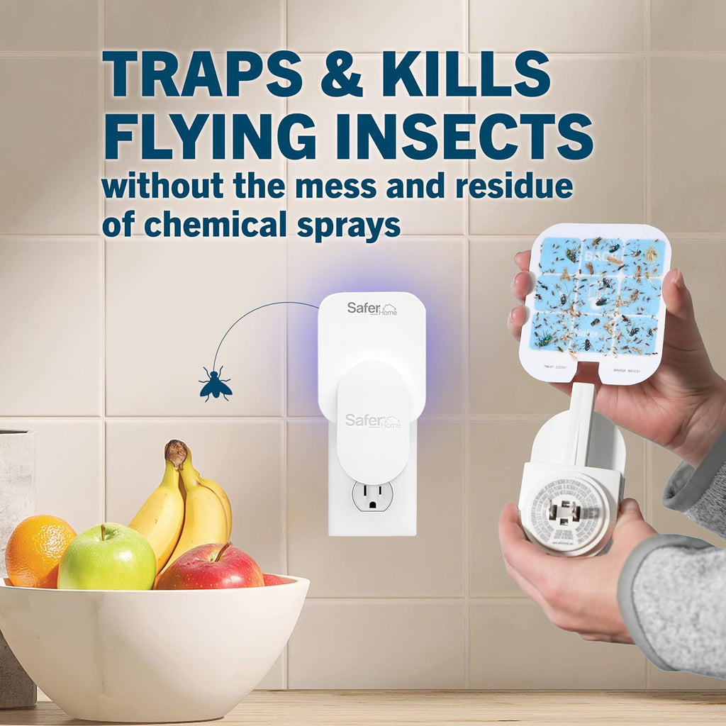 Home Flying Insect Trap, Plug-In Fruit Fly Trap for Indoors, 1-Pack | Flying Insect, Moth, & Gnat Trap, Fruit Fly