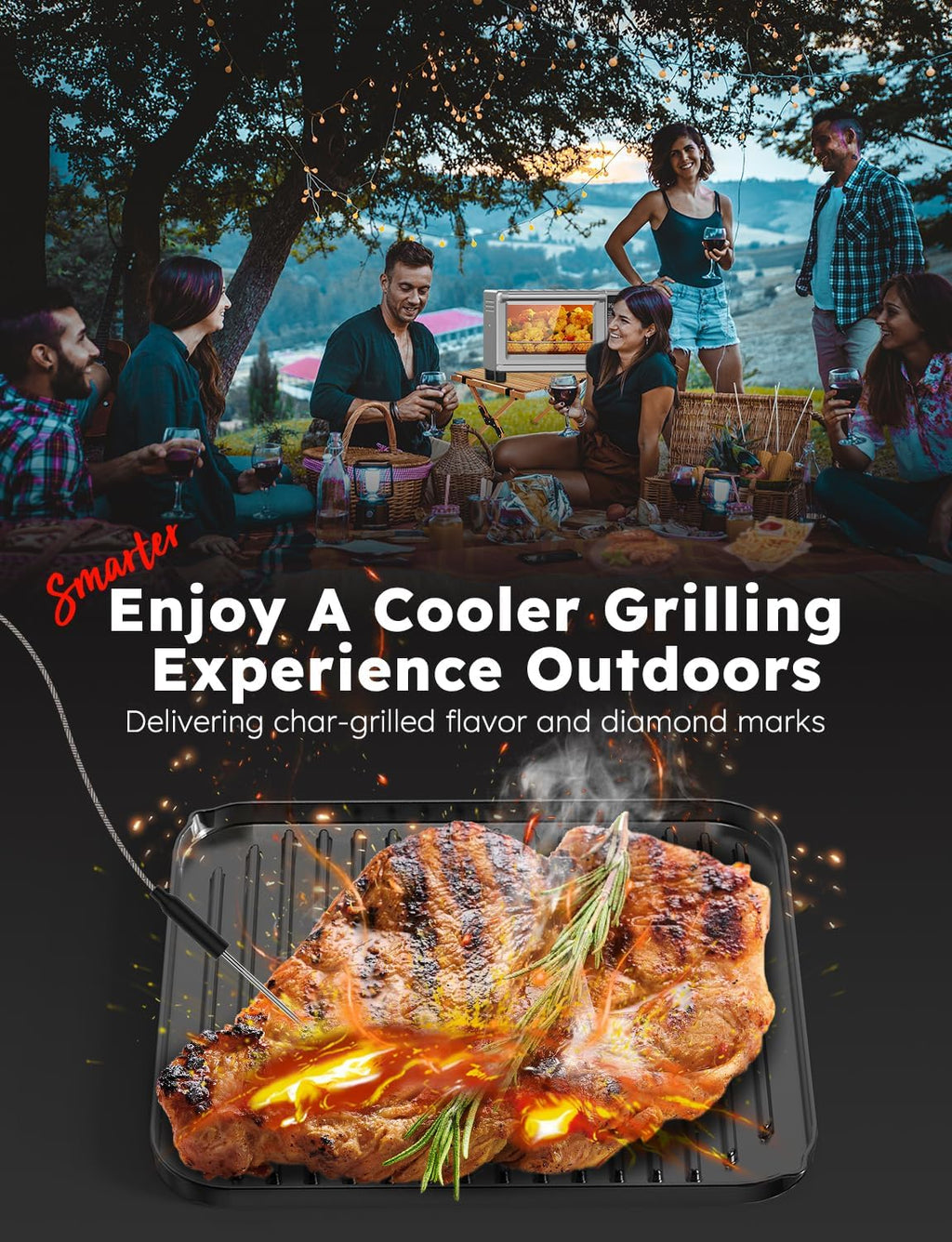 Bravo XL Pro Air Fryer Toaster Oven w/Grill Combo, 2026 New System | Ultra-Fast Convection, 35% Crispier, 2X More
