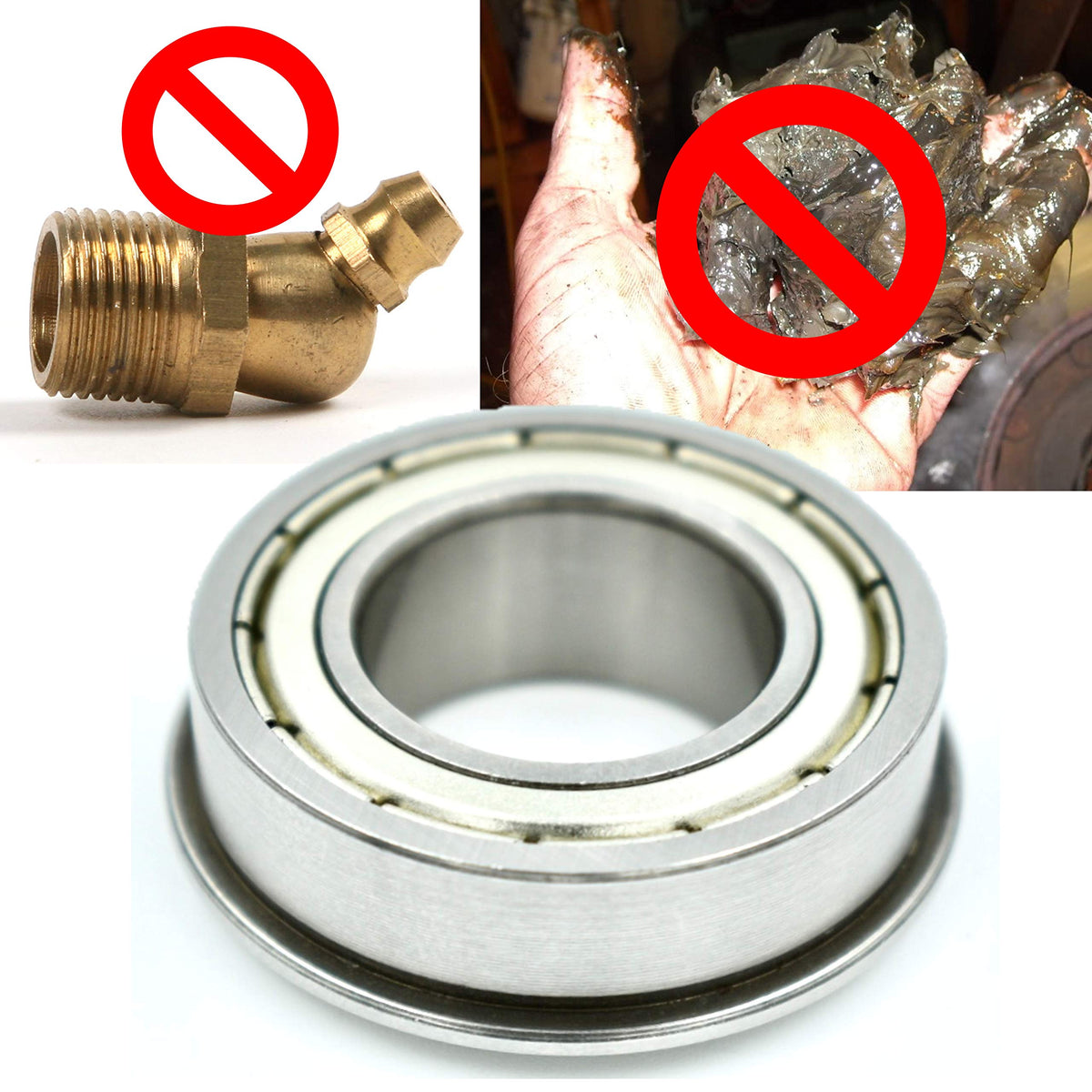 4-Pack Front Wheel Bushing to Bearing Conversion Kit for Craftsman
