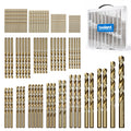 toolant 108Pcs Cobalt Drill Bit Set for Metal and Steel, 1/16"-1/2"