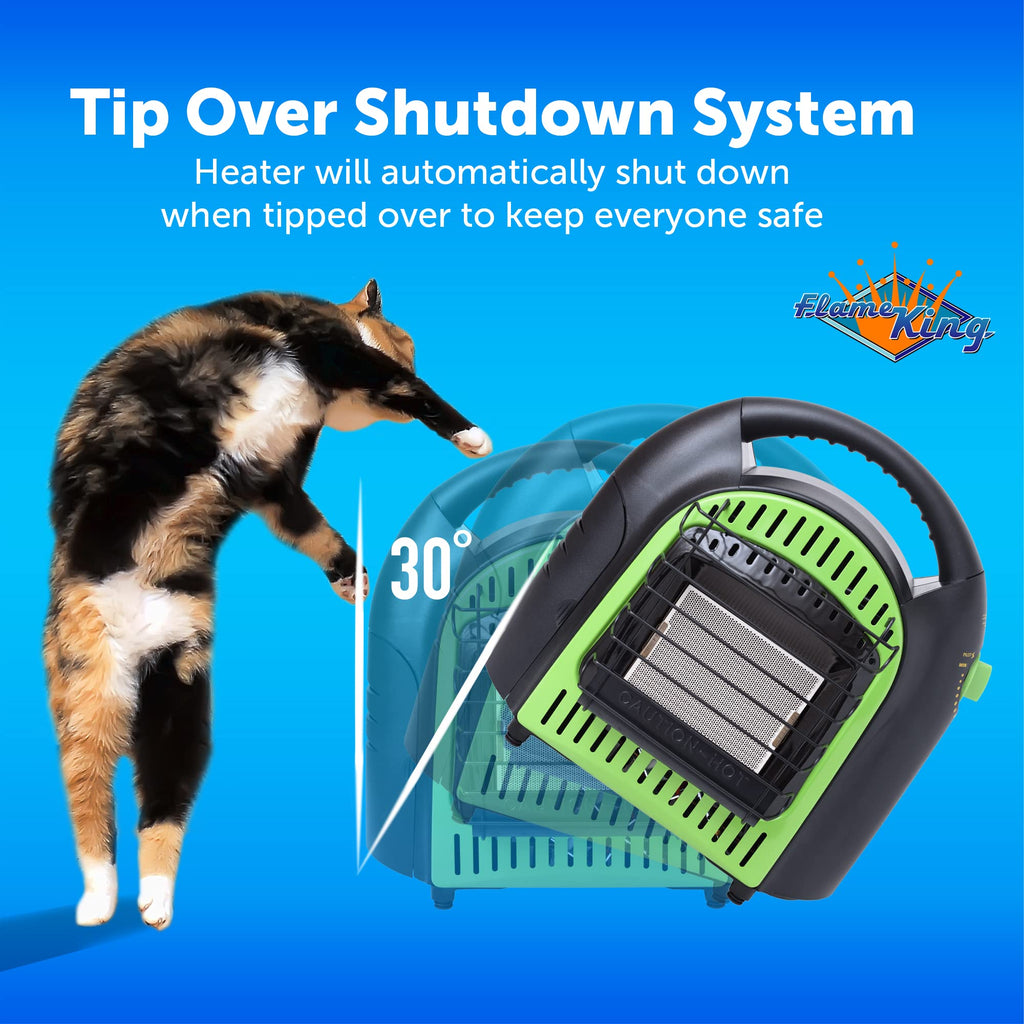 YSN-CHS10 10,000 BTU Propane Space Radiant Portable Heater Indoor* & Outdoor for Camping, Garage, Ice Fishing, Patio