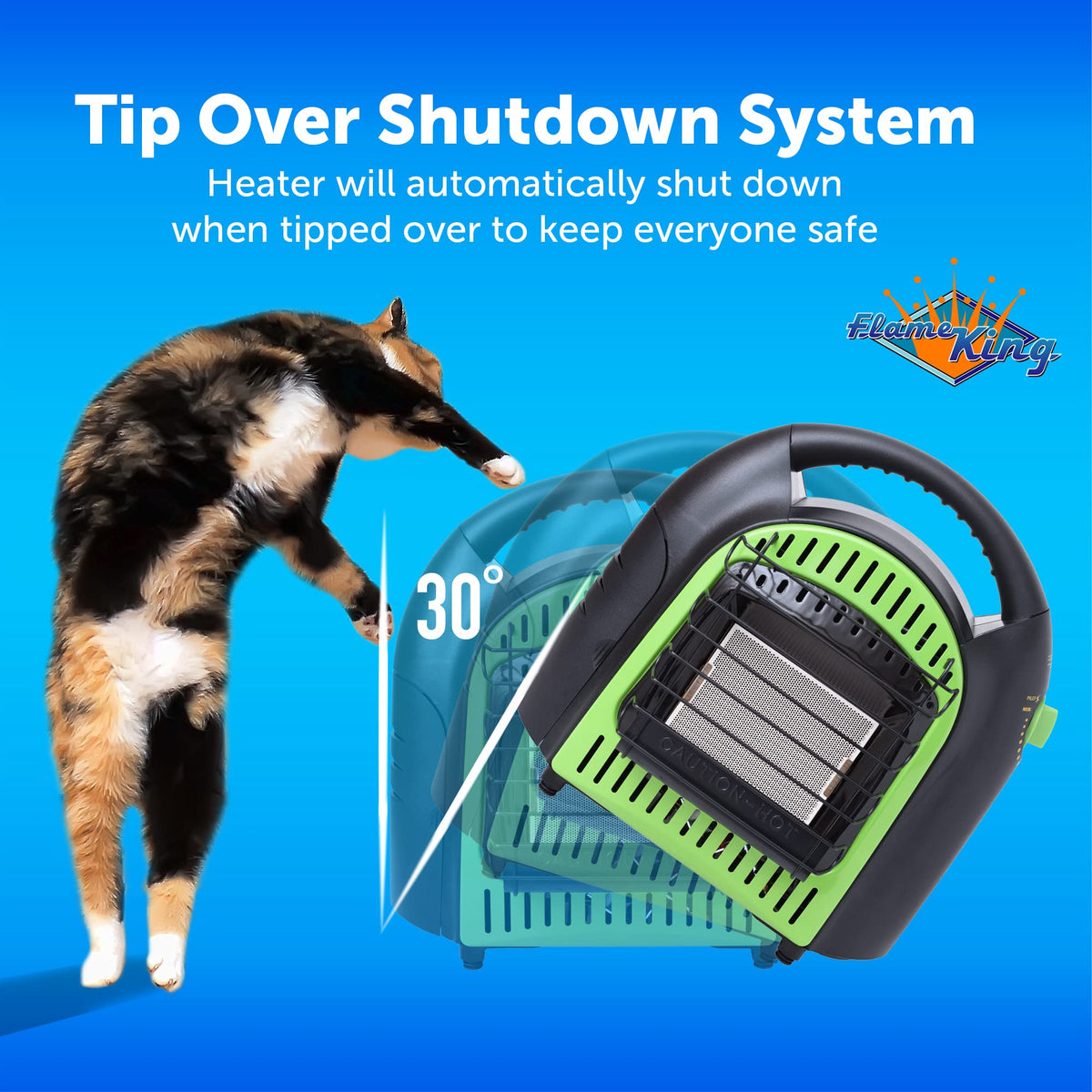 YSN-CHS10 10,000 BTU Propane Space Radiant Portable Heater Indoor* & Outdoor for Camping, Garage, Ice Fishing, Patio