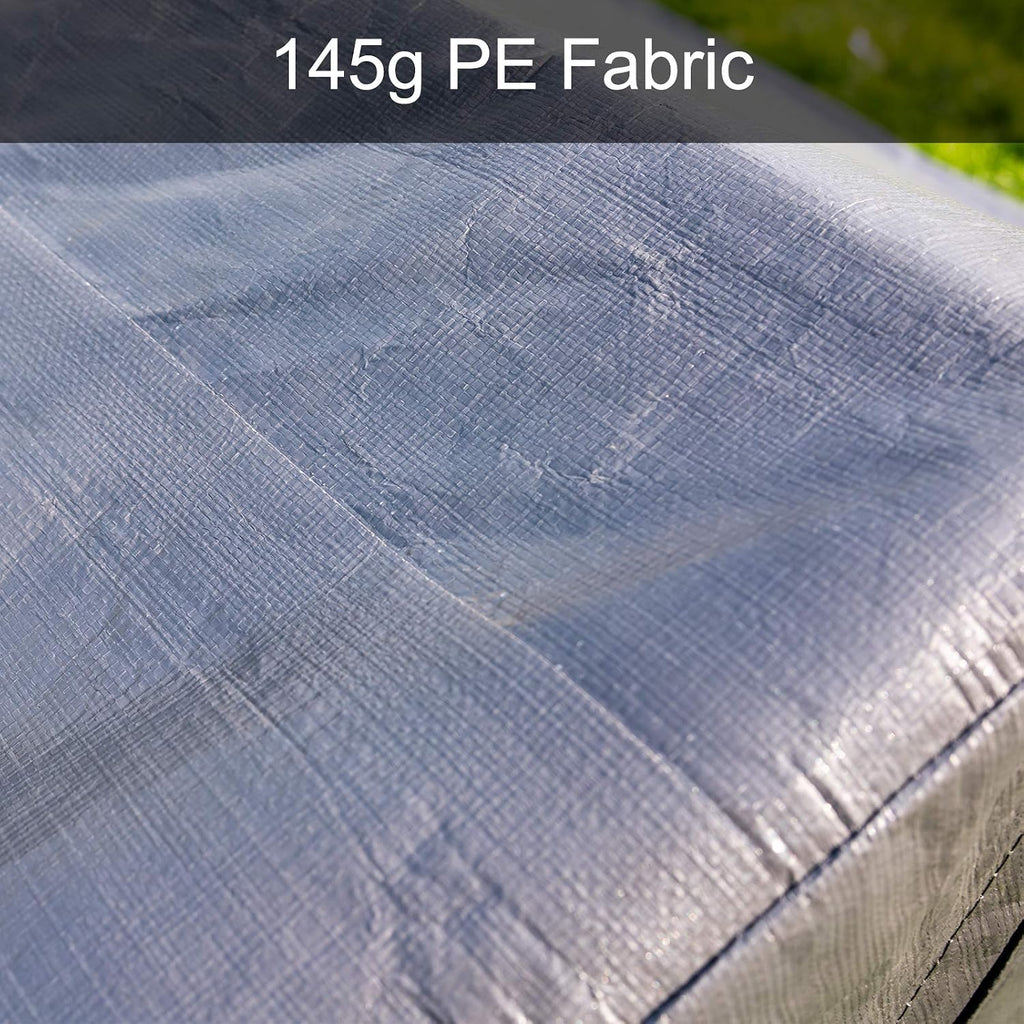 10x20 Feet Carport Replacement Car Canopy Tent Only Top Cover | Car Canopy Replacement PE Fabric with Fabric Pole