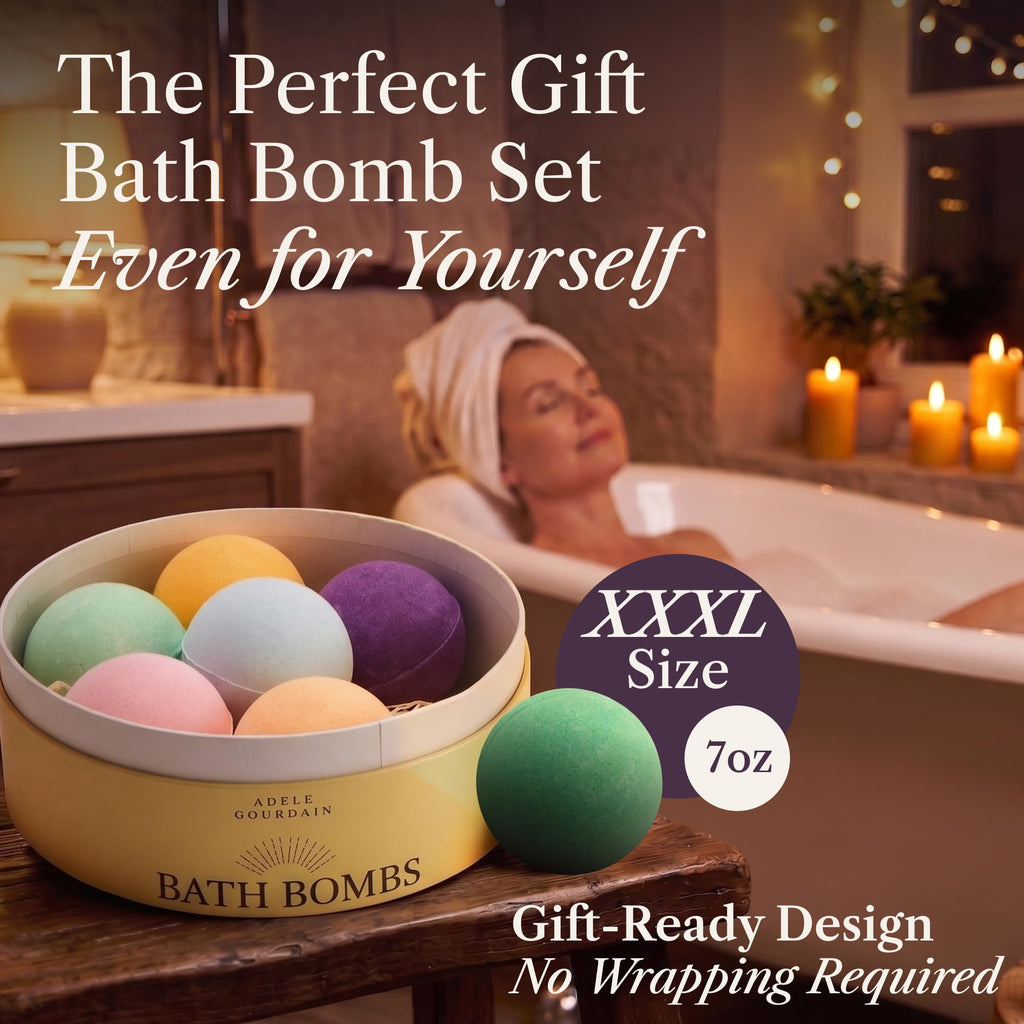Large Bath Bombs for Women, XXXL 7pc Birthday Gifts for Women