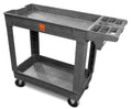 73009 500-Pound Capacity 40 by 17-Inch Two-Shelf Service Utility Cart