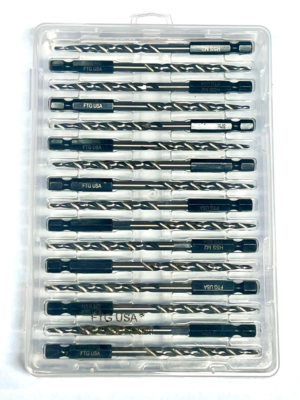 TG USA 16Pc #10 (3/16") Replacement Countersink Drill Bit Set Tapered Bits