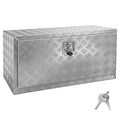Underbody Truck Box, 36"×14"×16" Pickup Storage Box, Heavy Duty Aluminum Diamond Plate Tool Box with Lock and Keys