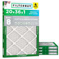 20x36x1 Air Filter MERV 8 Dust & Allergy Defense (4-Pack)