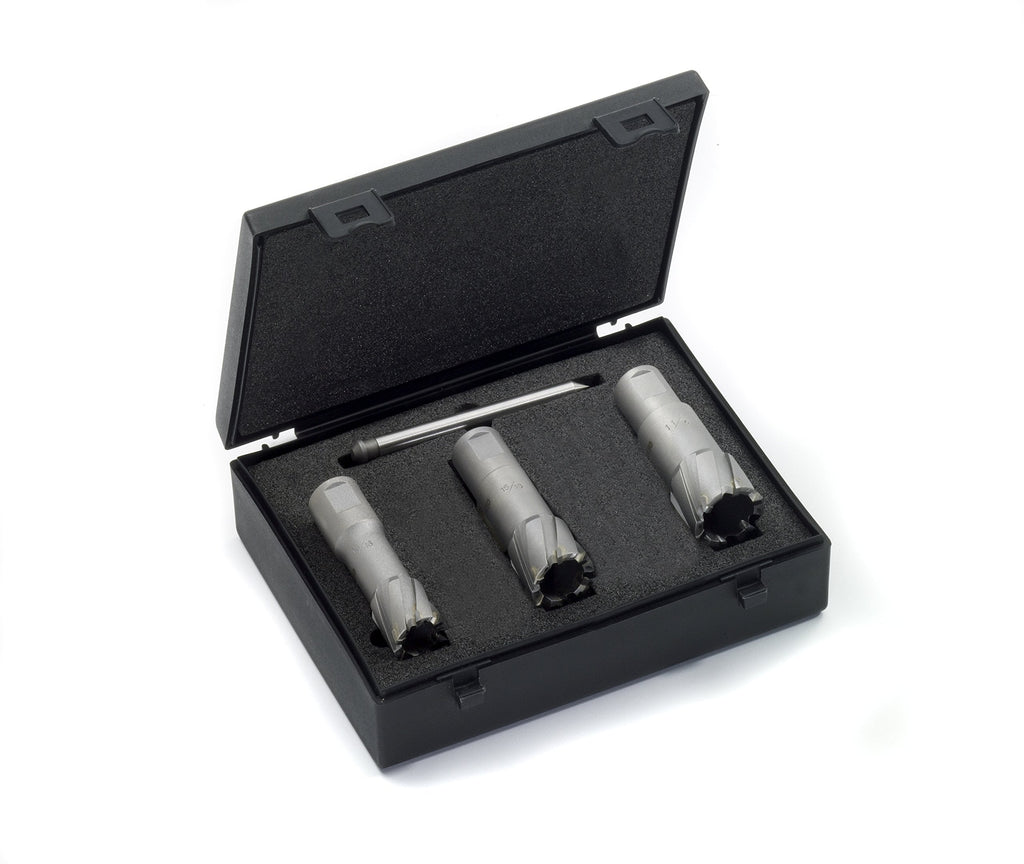 Champion Cutting Tool RotoBrute High Performance CT150-SET 3 Piece Carbide Tipped Annular Cutter Set (Includes sizes: 13/16", 15/16, 1-1/16"+Pilot Pin)