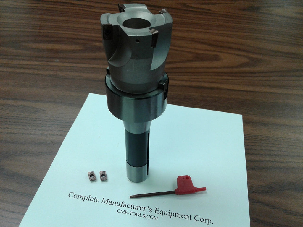 2" 90 Degree indexable face Mill, Shell Mill, R8 Arbor, Sandvik #506-SDVK-2