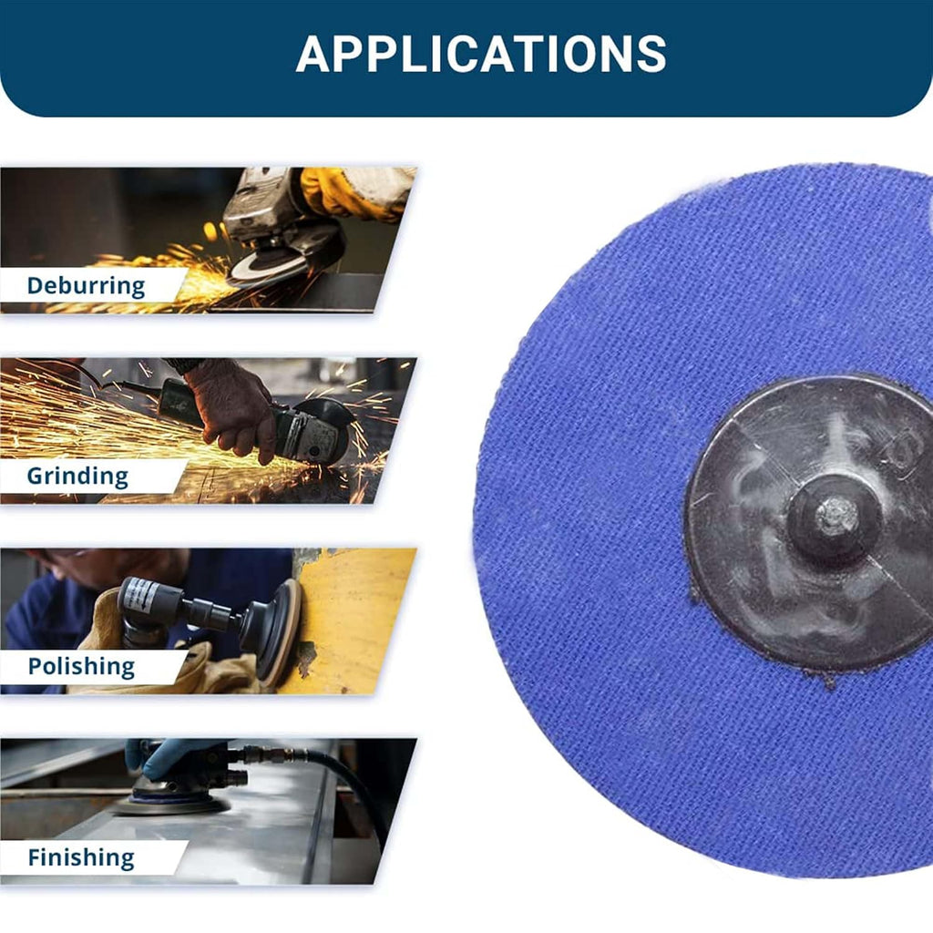 Benchmark Abrasives 2" Zirconia Quick Change Sanding Discs, 36 Grit