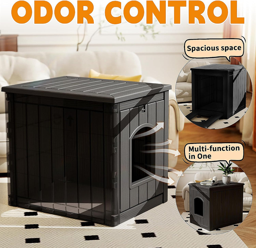 Cat Litter Box Enclosure, Black