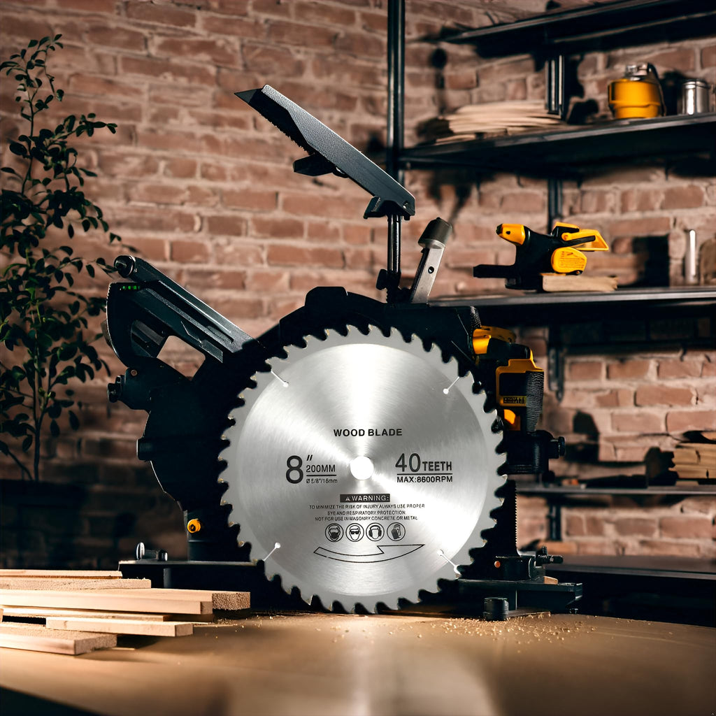 KuangBBBTools 8" 40 Teeth Carbide Tip Wood Cutting Circular Saw Blade