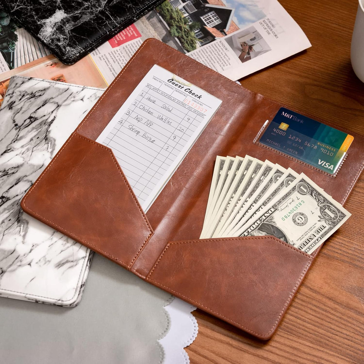 Restaurant Check Presenters, Guest Check Card Holder, Restaurant Bill Holder, Check Presenters for Restaurants