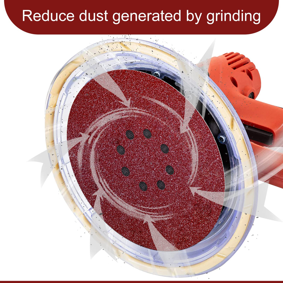 9 inch Sanding Discs 100 Grit 8 Holes Hook and Loop Sandpaper for Drywall Sander 60Pack