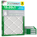 12x20x1 Air Filter MERV 8 Dust & Allergy Defense (4-Pack)