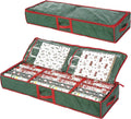 Underbed Gift Wrap Organizer,Gift Wrapping Paper Storage Container,Holds up to 20 Rolls,41"W x 14"D x 5.5"H (Green)