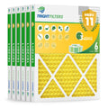 16x20x1 Air Filter 6 Pack, MERV 11 Dust & Pet Dander Defense